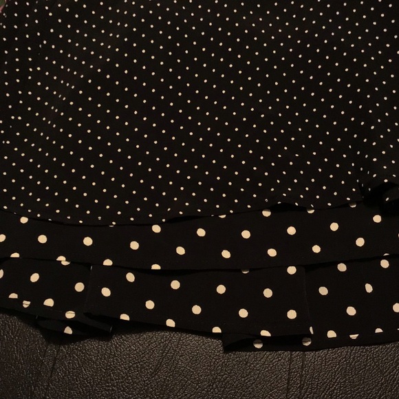 Shelli Segal VINTAGE Black Polka Dot Skirt from Broadway NWT! - Picture 7 of 8